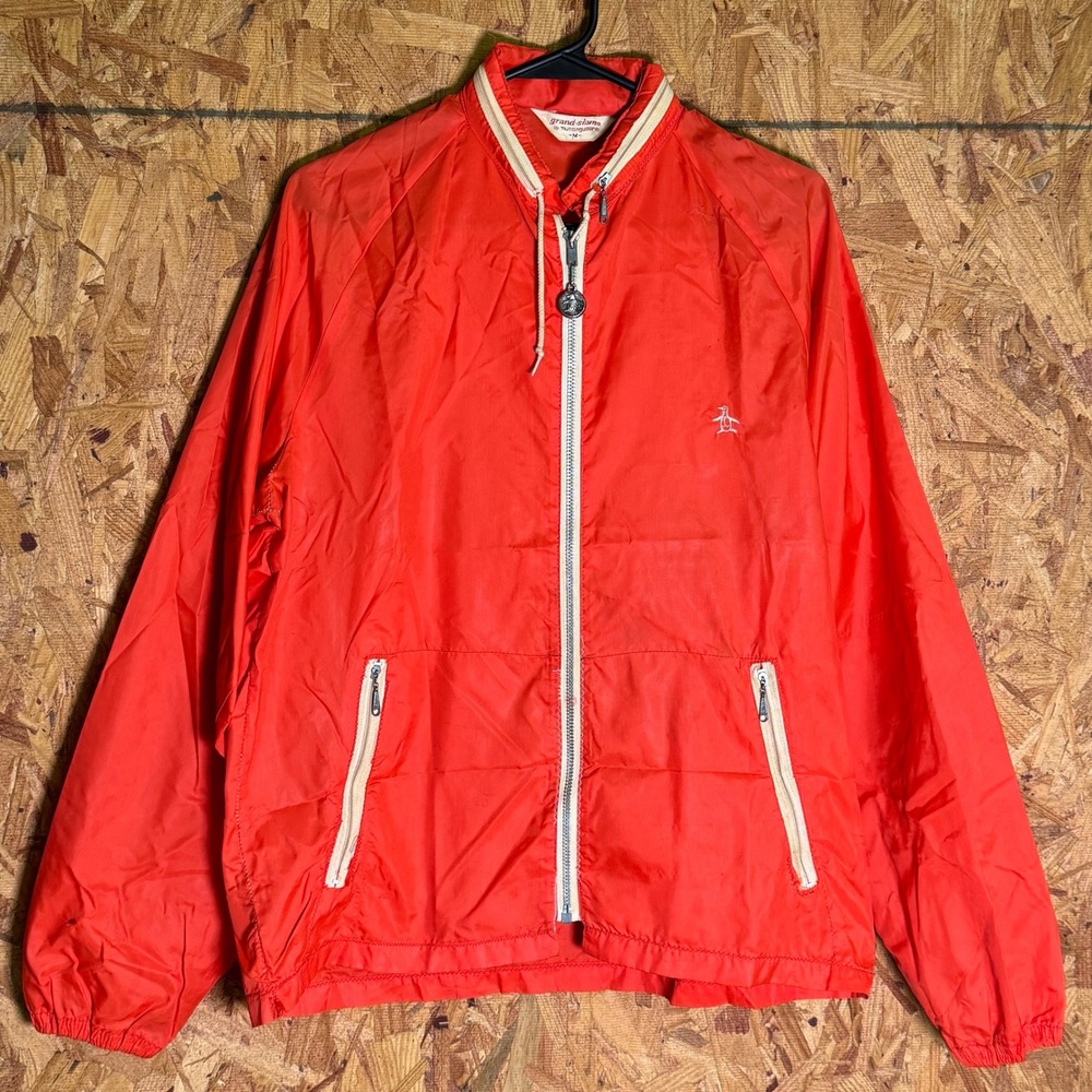 Grand Slam Munsingwear Penguin 50s? Windbreaker‎ Golf Jacket DuPont Nylon Medium